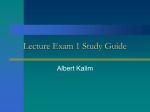 Exam Study Guide