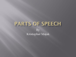 Parts of Speech