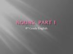 Nouns: Part 1