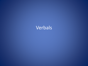 Verbals - Jenks Public Schools