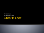 Editor In Chief - Cone's Chronicle