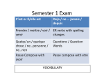 Semester 1 Exam - Sault Ste. Marie Area Public Schools