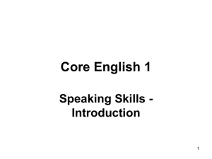 Core English 1