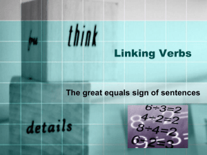 Linking Verbs