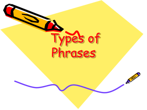 Phrases and Clauses