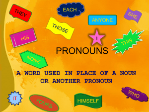 Pronouns