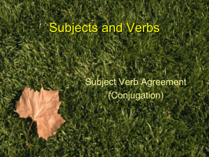 How to conjugate regular verbs