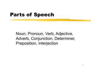 Parts of Speech