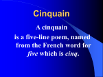 Cinquain - AG Cox Wiki Workshop