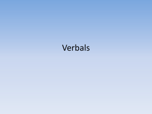 Verbals