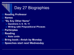 Day 27 Biographies