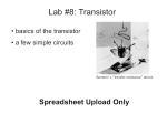 Lab #1: Ohm’s Law (and not Ohm’s Law)