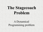 The Stagecoach Problem