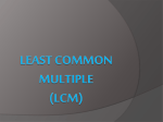 Least Common Multiple (LCM)