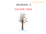 Factor Tree PowerPoint - Trumansburg Central School