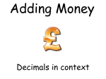 Support - Adding Money