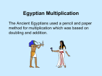 egyptian multiplication