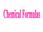 Chemical Formulas