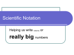 Scientific Notation - Solon City Schools