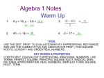 Mathematics 8 Notes - Canal Winchester High School