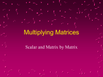 Multiplying Matrices