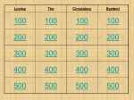 Circulatory System Jeopardy