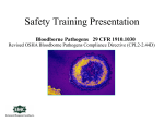 Bloodborne Pathogen PowerPoint