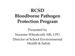 RCSD Bloodborne Pathogen Protection Program