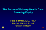 The Future of Primary Health Care