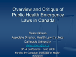 presentation - Canadian Public Health Association