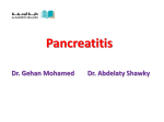 Pancreatitis Definition and Etiology