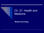 Ch.21. Health and medicine