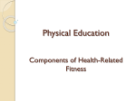 GCSE Physical Education Healthy active lifestyles & how they could