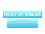 History of the big ask