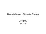 Natural Causes of Climate Change