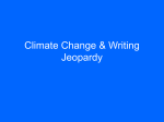 Climate Change & Writing Jeopardy