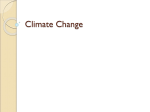 Climate Change Intro