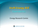 Energy Bill Comments