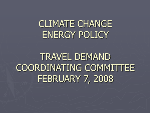 CLIMATE CHANGE ENERGY POLICY COMMISSIONERS STAFF