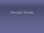 Periodic Trends