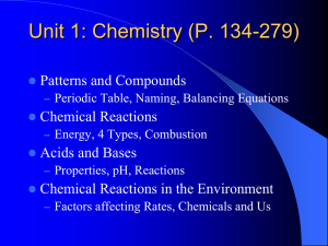 The Atomic Theory, and the Structure of Matter