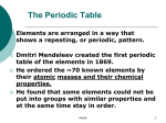 The Periodic Table