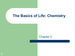 Chemistry of Life chapt02