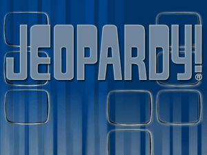 Periodic Table Jeopardy