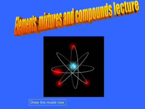 Elements, mixtures and compounds lecture