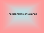 Branches of Science