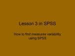 Lesson 2 in SPSS