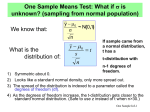 Estimation/Confidence Intervals for Popn Mean