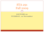 STA 291 Fall 2007