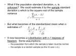 chi-square distribution with n